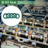 Make Model Oil Seal 22x30x6mm Rotary Shaft Seal TPU Green 5 pcs