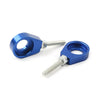 Dirt Bike Quad ATV CRF50 SSR Blue 15mm Chain Adjuster Tensioner Blocks