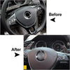 VW Golf, Atlas, Sharan, Touareg Black Steering Wheel Paddle Shifter Extensions (2020-2023)