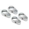 Harley 1" Handlebar 4X Chrome Brake Clutch Cable Wire Clamp Clip