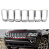 Jeep Compass Grille Insert Cover Frame Molding Chrome (2011-2017)