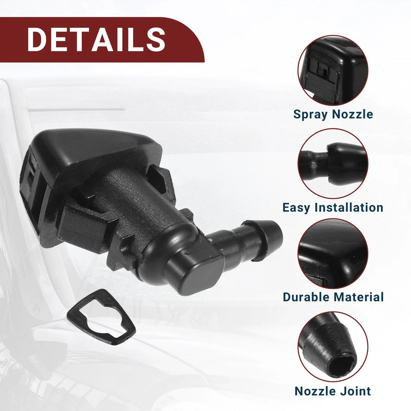 Chrysler 300 (2005-2010) with Hose & Connectors Windshield Washer Nozzle Set
