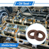 Make Model Oil Seal 25x42x10mm Brown FKM Rubber Seal Ring