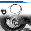 Make Model 130cm Brake Clutch Oil Hose Line Nylon SS Wire Braided PU