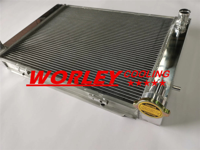 Holden V8 Commodore 44mm Aluminum Radiator & Blue Hoses (1988-1997)