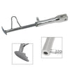 Adjustable Non-Slip Motorcycle Foot Side Stand Support Leg Kickstand Silver