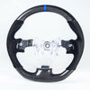 Subaru Impreza WRX / STI Flat Bottom Carbon Suede Blue Steering Wheel (2008-2014)