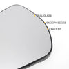 Ford Fiesta Left Side White Mirror Glass w/ Back Convex Heated (2017-2023)