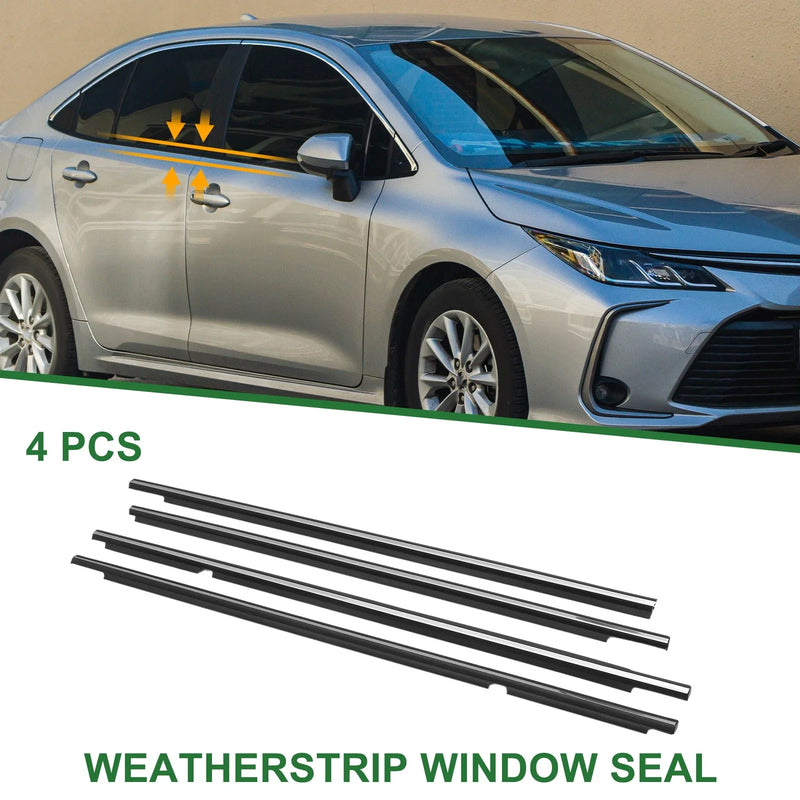 Toyota Corolla 4pcs Weatherstrip Window Seal (2005–2007)