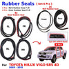 Windshield Door Rubber Seal Set 6 Fits Toyota Hilux Vigo SR5 4D Pickup 2005-15