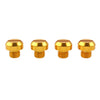 4PCS M10 Motorcycle Mirror Hole Blanking Plugs Screws Caps Gold