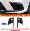 Honda Civic Front Fog Lamp Bumper Light Cover Trim 2x (2022–2024)