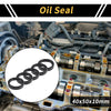 Rotary Shaft Seal NBR Rubber Oil Seal 40x50x10mm 5 Pcs
