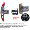 Kia K3 Red Interior Steering Wheel Paddle Shifter Extensions (2020-2022)