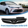 Hyundai Elantra 2011-2016 Black Chrome Silver Front Upper Bumper Grille