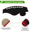 Honda Odyssey 2009-2014 Sun Protector Pad Black Red Dashboard Cover Mat