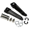 Kawasaki ZX6R ZX10R Black/Silver Front Footrest Pegs (2003-2013)