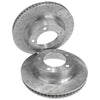 Landcruiser 200 Series 2 x Front Dimpled & Slotted Disc Brake Rotors & Pads