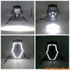 Adventure Motorcycle LED Headlight Assembly D-Shaped Projector Lenses