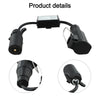 US Vehicle 7Way Plug European 13Pin Round Trailer Light-Converter