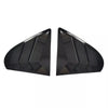 Mitsubishi Lancer EVO Gloss Black Side Vent Window Louver Cover Trim (09-16)