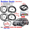 Windshield Weatherstrip Rubber Seal Set 5 Fits Honda Civic FD 4D Sedan 2006-11