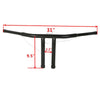 Harley Sportster XL883 4"/6"/8"/10"/12"/14"/16"/18" Rise T-Bar Handlebar (2004-2023)