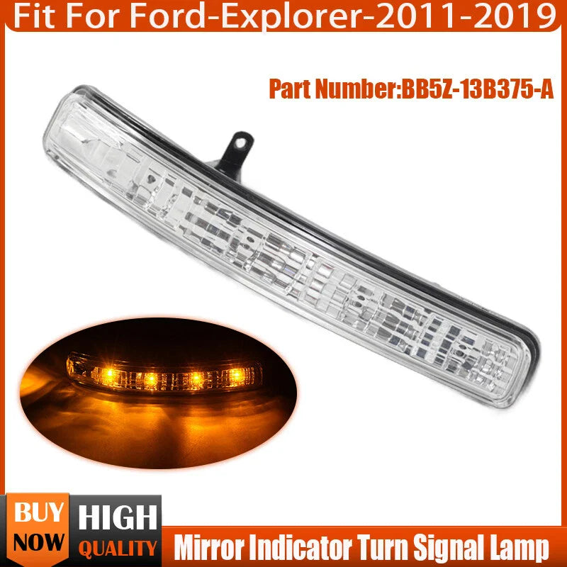 Ford Explorer Left LED Mirror Indicator Light Assemblies (2011-2019)