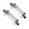 1 / 4" 5 / 16" 3 / 8" Reusable Washable Fuel Filter Chrome Glass Inline