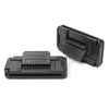 Car Seat Belt 2 x Black Shoulder Tension Adjuster Strap Clips