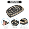 Hyundai Elantra, Sonata TPU Black Key Fob Cover (2011-2023)