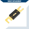 Car Motorcycle Boat Gold Black 175A Mini ANL Fuses 2pcs