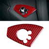 Audi TT TTRS Red Carbon Fiber Interior Door Lock Button Cover Trim (2008-2014)