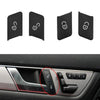 Benz C-Class W204, E-Class W212 4 x Door Unlock Switch Button Trim Covers