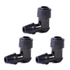 Motorcycle Bike ATV 3 Pcs 90 Degree Non Resistor-Plug Cap Covers