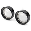 Harley Davidson Softail Clear Turn Signal Light Lens with Black Bezels