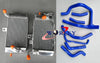 Honda XRV750 Africa Twin Aluminum Radiator + Red Silicone Hose (1993-2003)