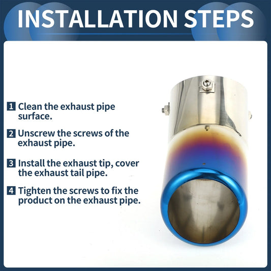 Slant Exhaust Tip 3.8" Inlet for Toyota Land Cruiser (2023-2024)