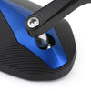 Ducati Honda 7/8" Blue Aluminium Rear View Bar End Mirror