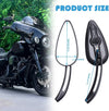 Harley Touring Softail Dyna Sportster Motorcycle Skull Teardrop Mirrors