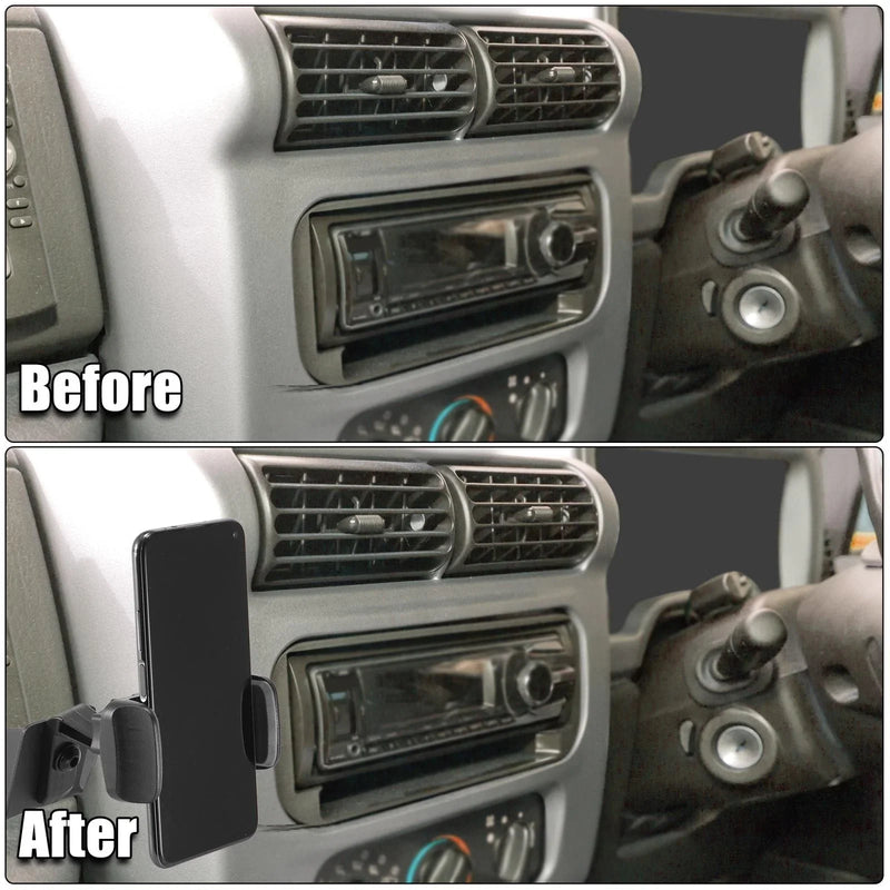 Jeep Wrangler TJ LJ Mobile Phone Holder Mount Kit (1997-2006)
