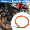 Motorcycle Hydraulic Brake Hose Line Pipeline 180cm 10mm 0.39in Orange