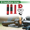 Motorcycle Hand Grips End Polka Dot Rubber Pattern Grips Covers
