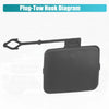 BMW X5 Rear Left Bumper Tow Hook Cover (2007-2010)
