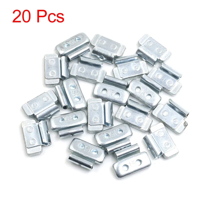 Motorcycle Car 27.5x19.5mm 20pcs 15g Clip-on Metal Wheel Balance Weights