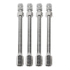 Auto Car Truck 4pcs Tyre Wheel Valve Extension Extender Cap Metal Stem