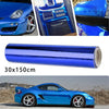 Dark Blue Car Mirror Vinyl Wrap Film Roll / 150x30cm /