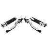 BMW S1000XR Silver Extendable Brake Clutch Lever Grip Set (2015-2021)