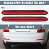 Honda Odyssey (2007-2013) - Red 2 x Lights Rear Bumper Reflector Light