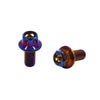 12Pcs Colorful Titanium Alloy Motorcycle Hexagon Bolts Screws Fastener M6x10mm